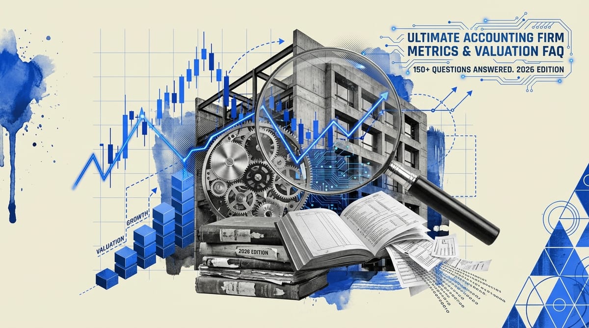 The Ultimate Accounting Firm Metrics & Valuation FAQ: 150+ Questions Answered (2026 Edition)